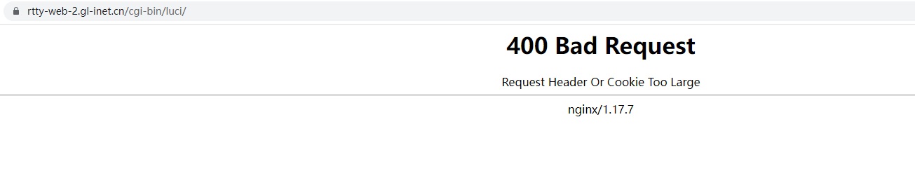 goodcloud luci界面登陆报错